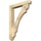 Ekena Millwork Olympic Arts and Crafts Rough Sawn Bracket w/ Offset Brace, Douglas Fir, 6"W x 36"D x 48"H BKT0604X36X48OLY03RDF - alternate 1